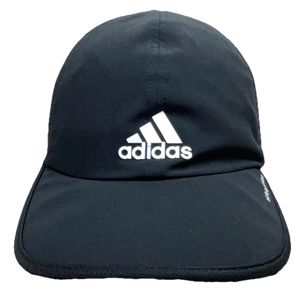 Adidas Hat Cap Strap Back Black‎ White Performance Adizero Featherlight Gym Golf